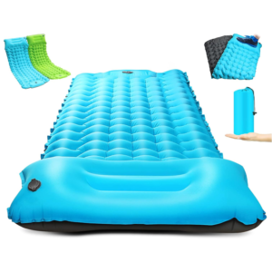 Camping Sleeping Self Inflating Mat: wider & thicker Single Camp Air Bed & Connectable Double Camping Pads & Compact Inflatable Roll Camping Mattress for Outdoor Hiking Backpacking & tent