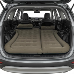 Inflatable Mattress - Car Air Mattress for SUV or Tent with Aux Outlet Pump and 2 Inflatable Pillows - Car Camping Gear (Gray)